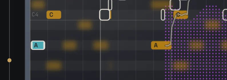 The same note frozen