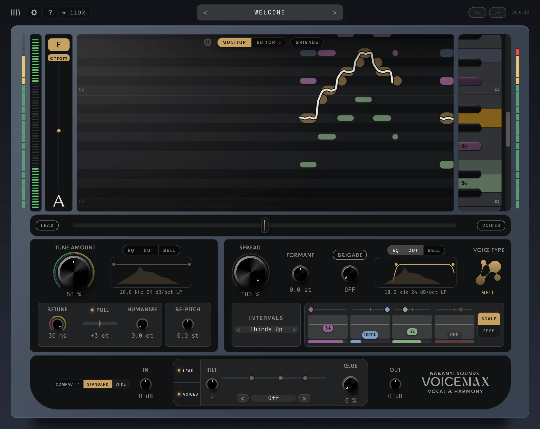 The Voicemax window